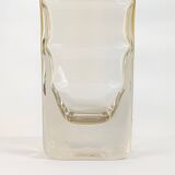 Amber glass vase