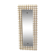 Vintage rectangle rattan bamboo mirror