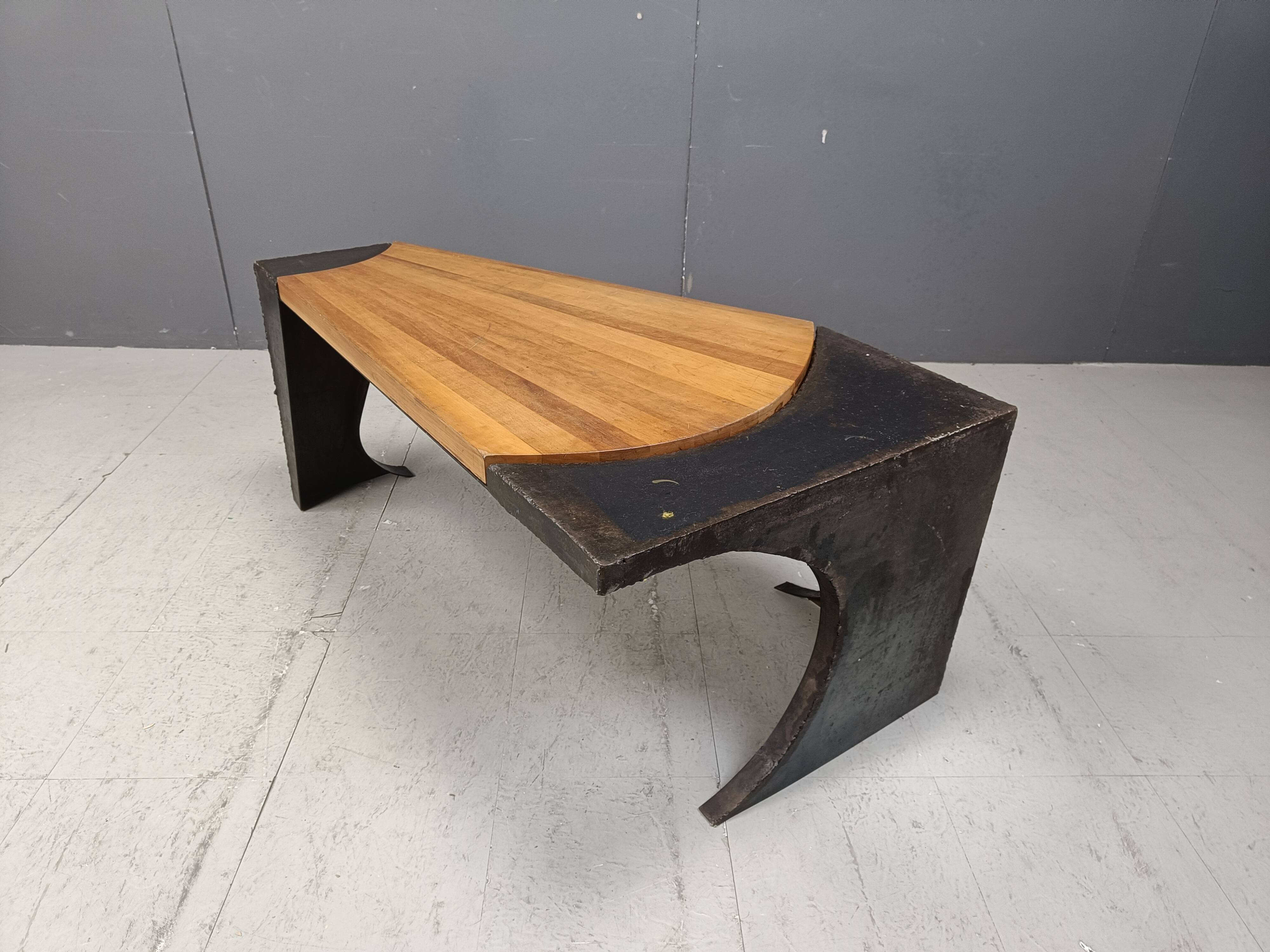 Brutalist coffee table, 1970s