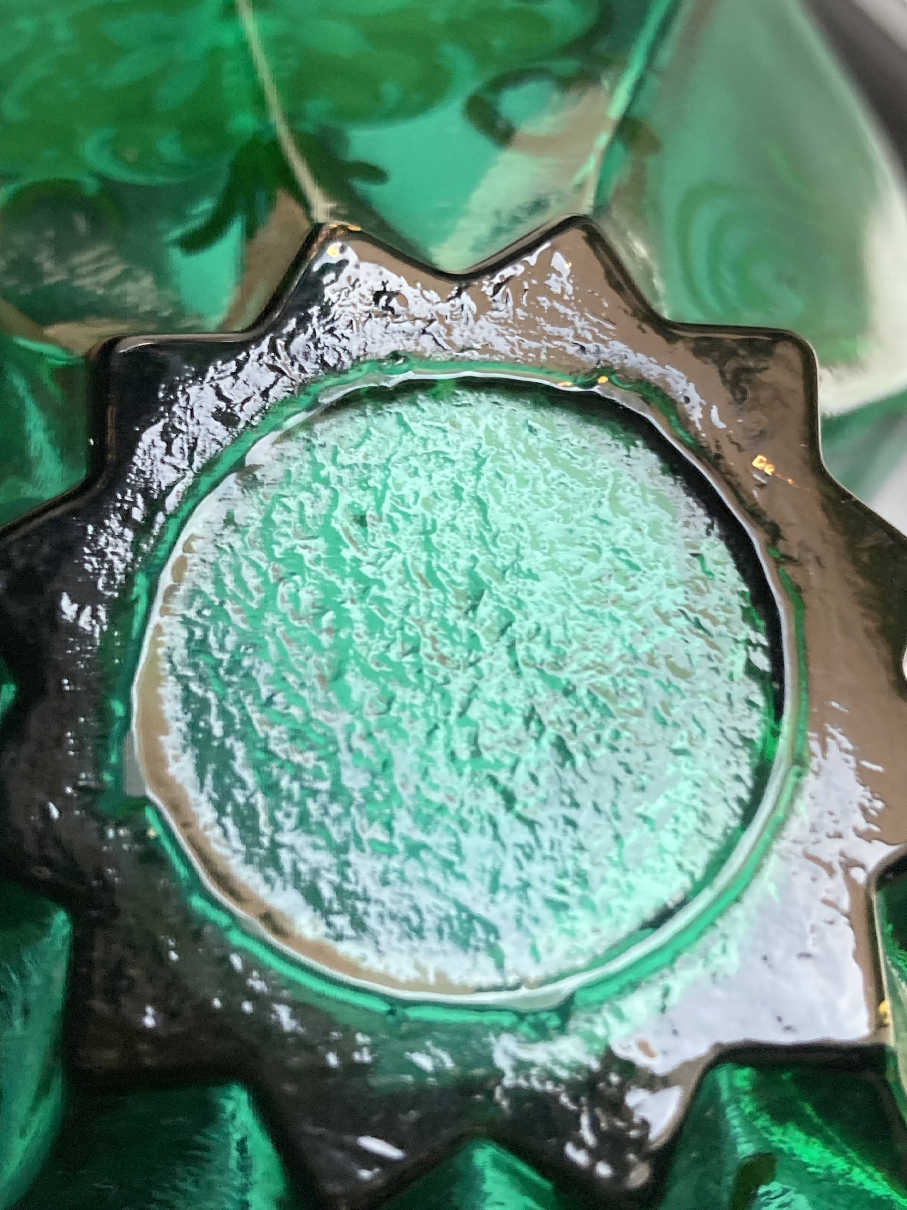 Trefouchi pocket emptier, 24K Murano decoration, signed