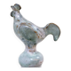 Three-light chandelier in glazed ceramic in the style of Jacques Pouchain.