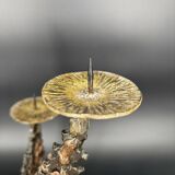 Brutalist sculptural chandelier with 4 lights