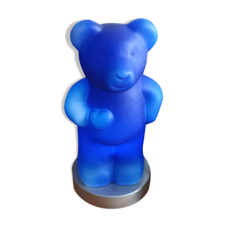 Blue bear lamp