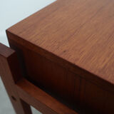 Table de chevet en teck, design danois, années 1970, production: Danemark