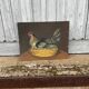 Tableau La Poule. Huile Sur Toile/carton