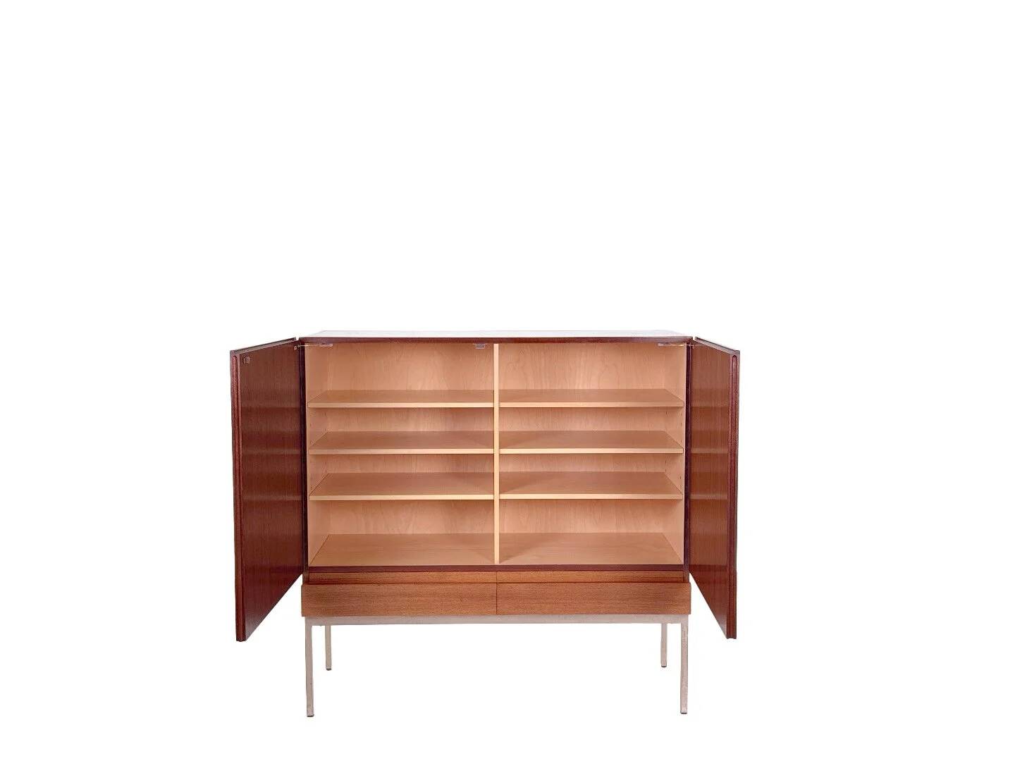 Mid-century teak highboard S21 by Dieter Waeckerlin for Behr