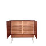 Mid-century teak highboard S21 by Dieter Waeckerlin for Behr