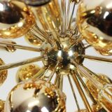 Sputnik ceiling lamp in brass or wall lamp by Cosack Germany 1970s
