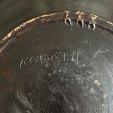 Korond ceramic dish with bird decoration