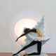Lamp in murano glass and ceramic