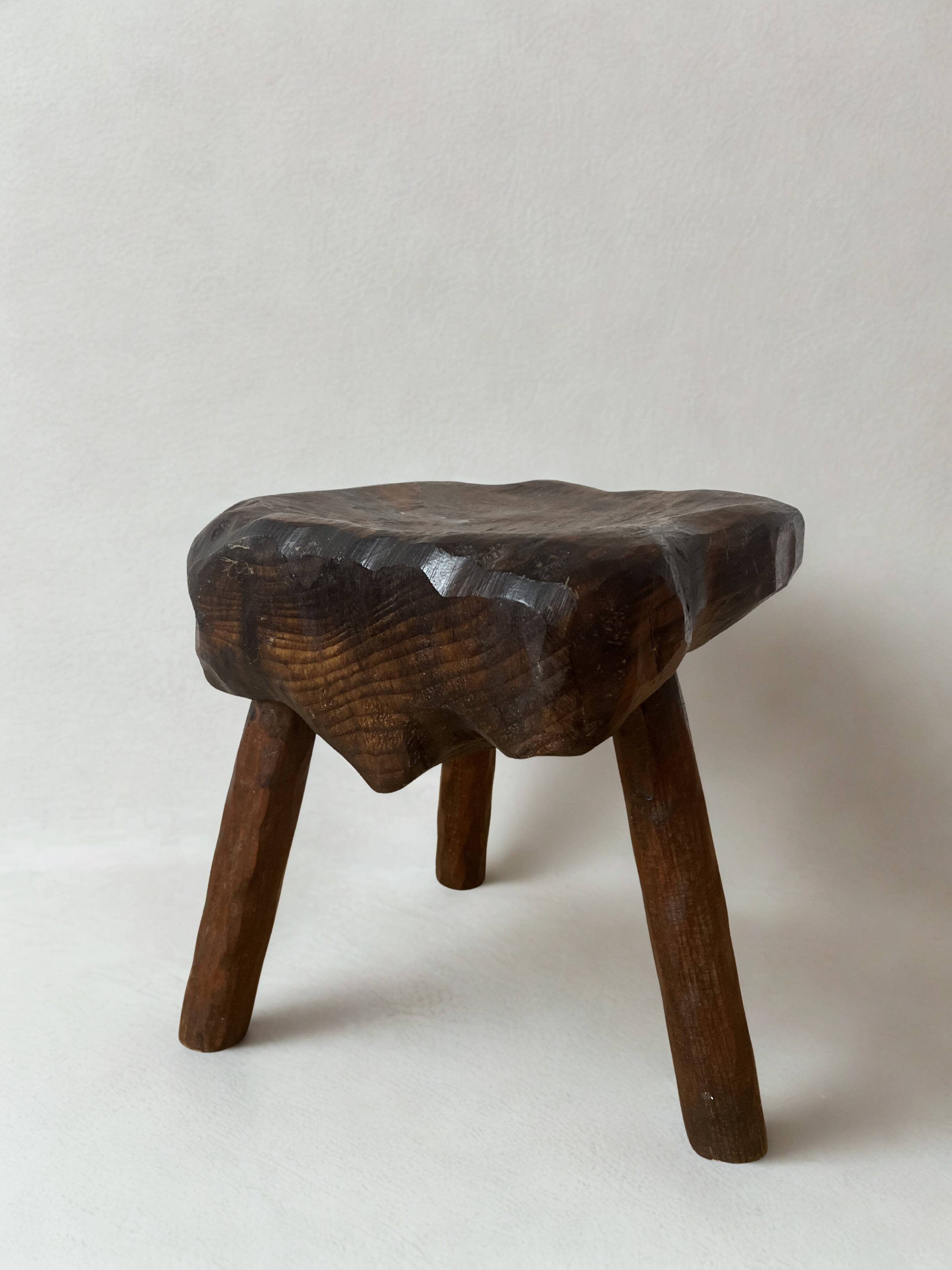 Brutalist tripod stool
