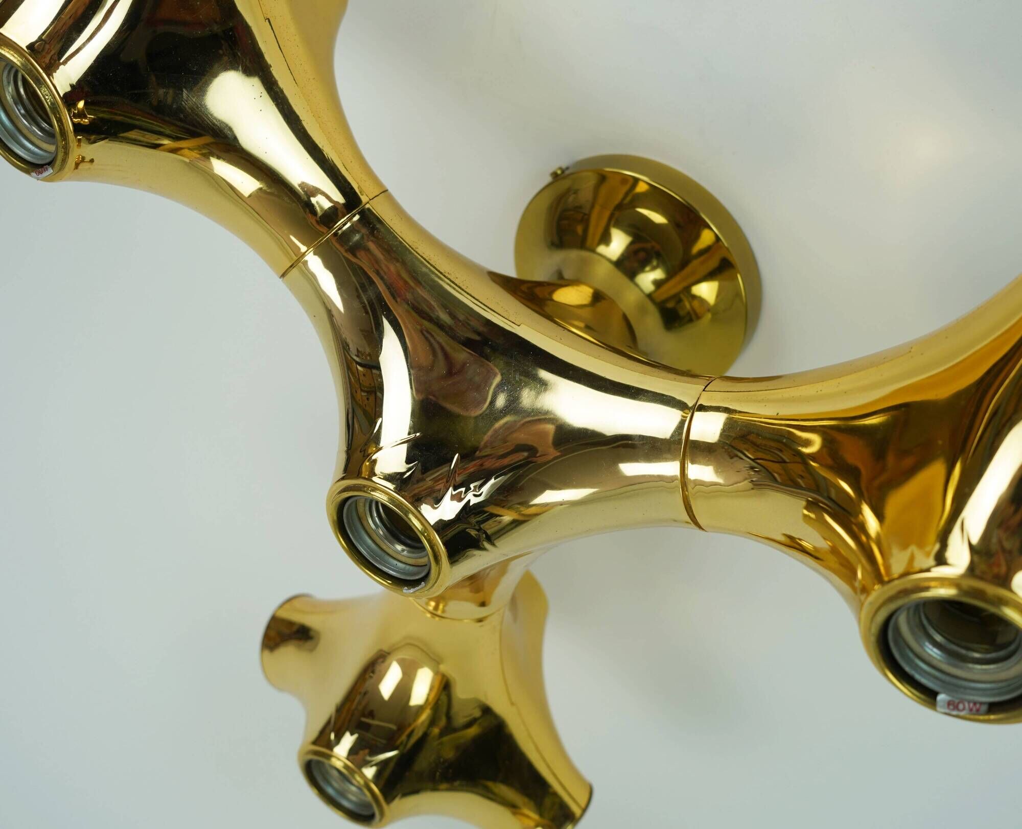 cosack gemini space age CEILING LIGHT - gold-colored - sputnik - 1970s