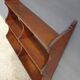 Etagère murale en accolades bois vintage 3 tablettes