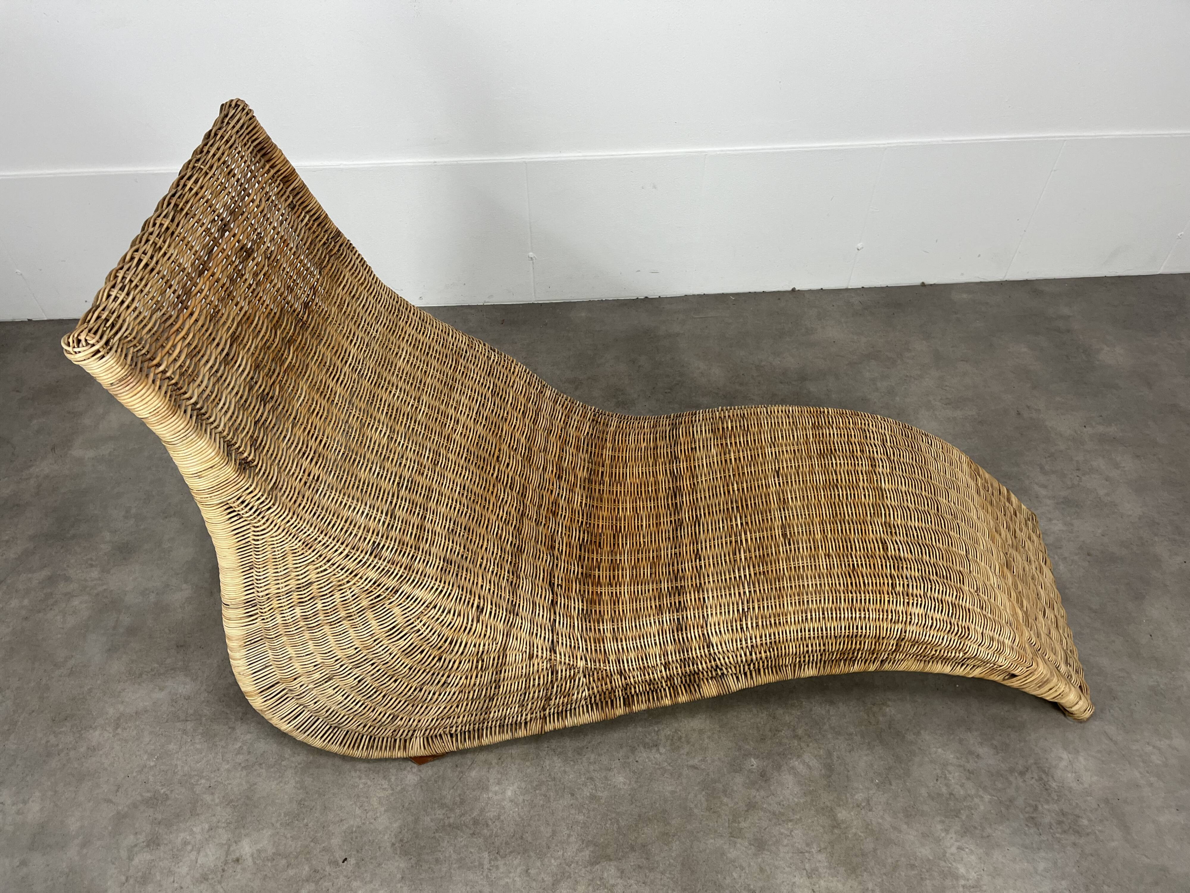 Karlskrona lounge chair by Karl Malmvall for Ikea, rattan