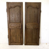 Pair of oak closet doors