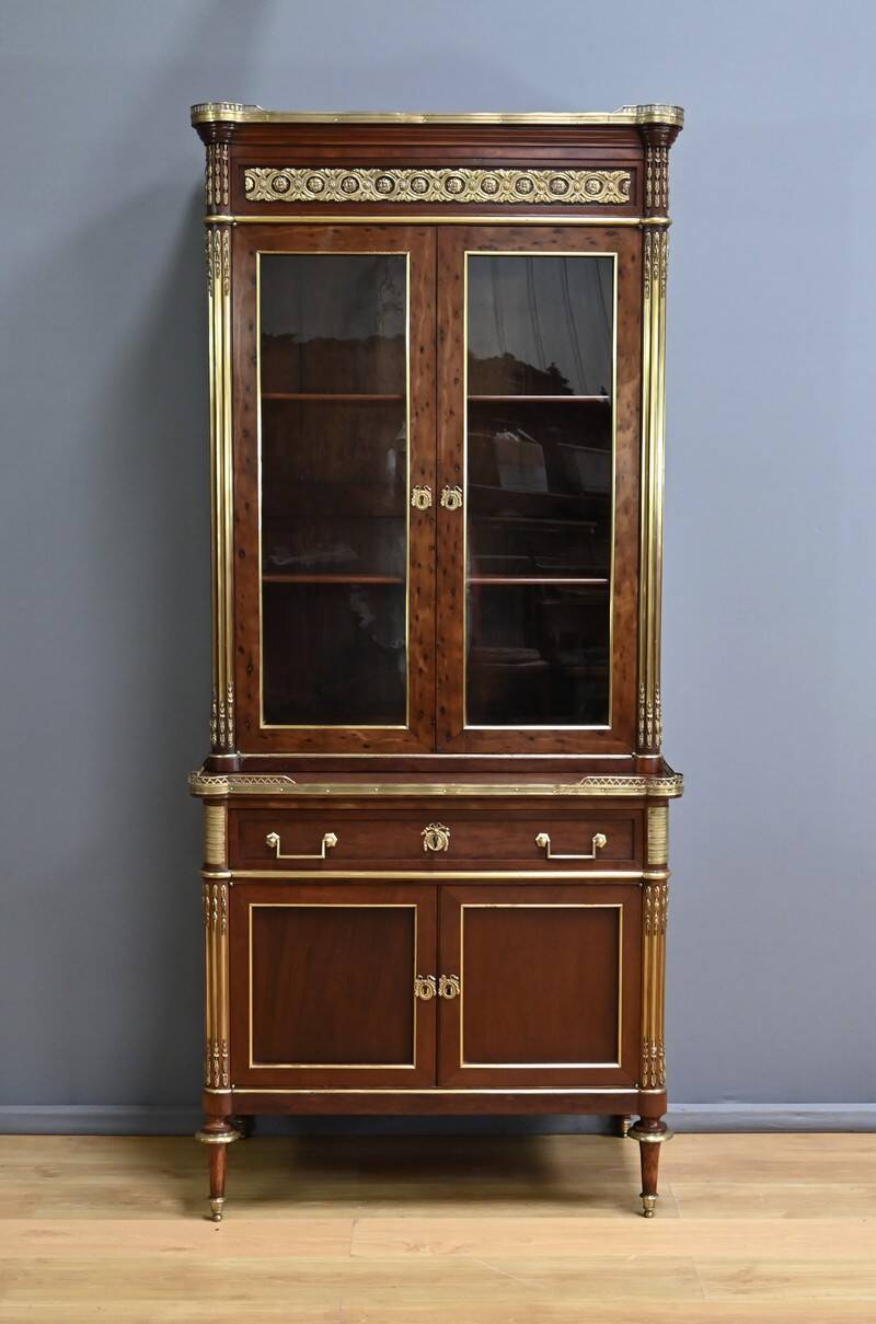 Mahogany Library Scriban, Louis XVI style – Mid-19th century