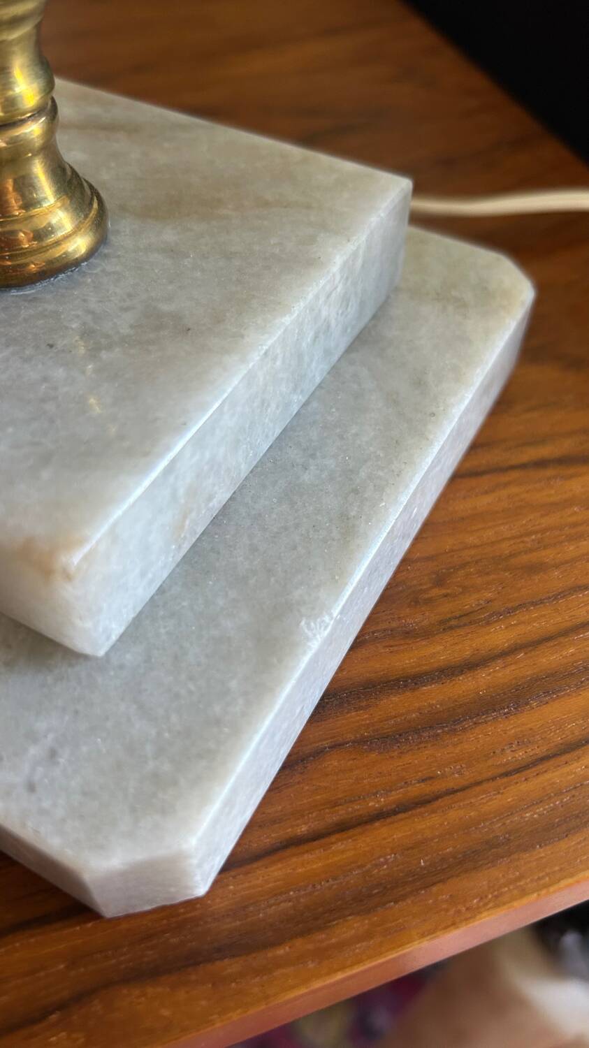 Marble and brass lamp 1960