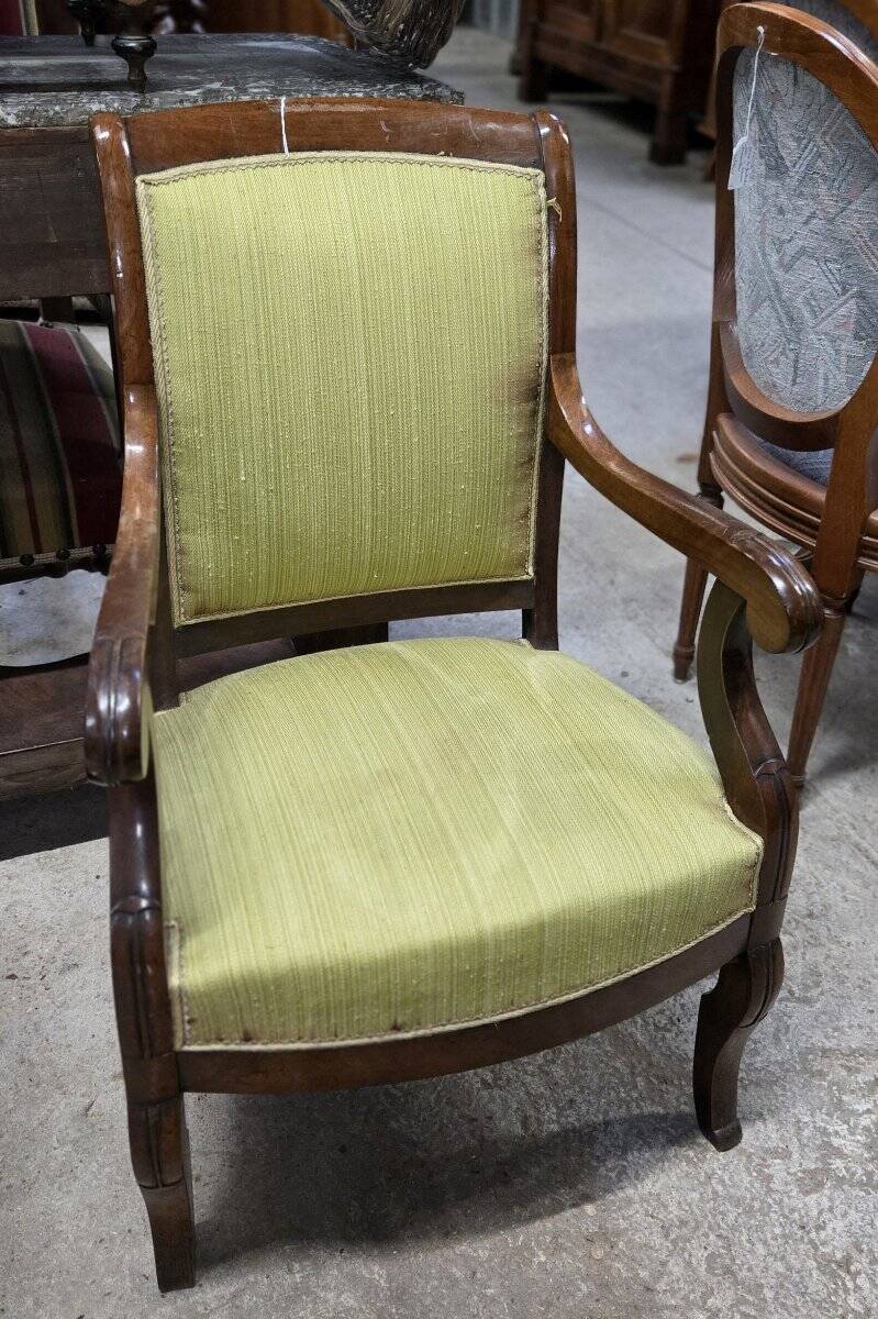 Empire armchair in mahogany – 19th century