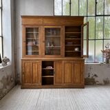 Oak showcase bookcase