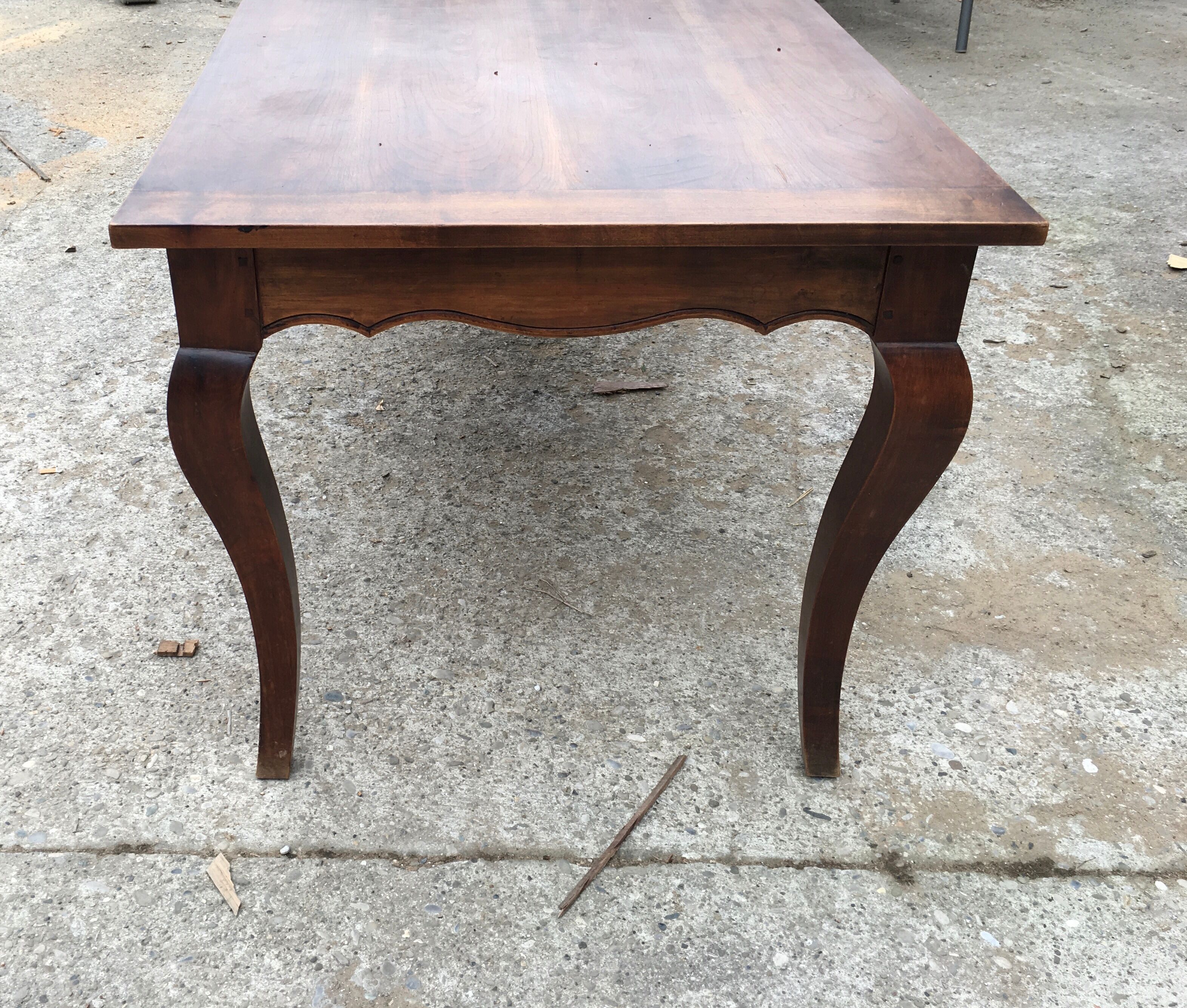 Large Louis XV style table Shapely feet