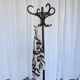 Vintage Black Bentwood Coat Stand in Thonet Style / Mid Century Hall Tree