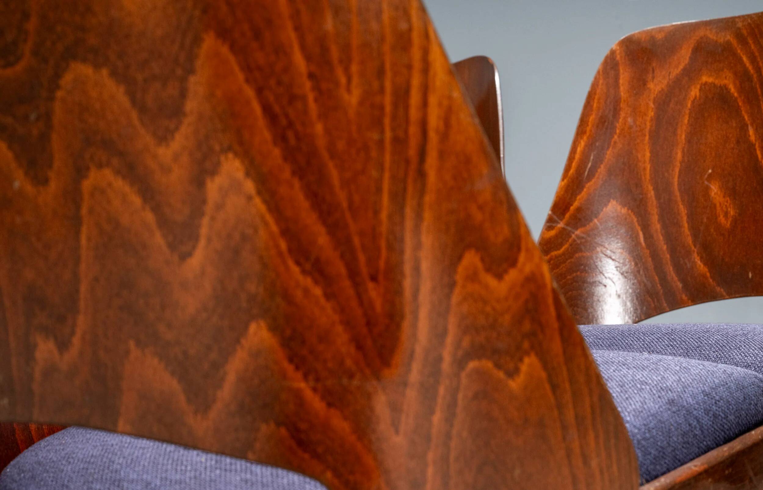 Set of 4 TON 514 chairs, Oswald Haerdtl, Czechoslovakia, 1950s