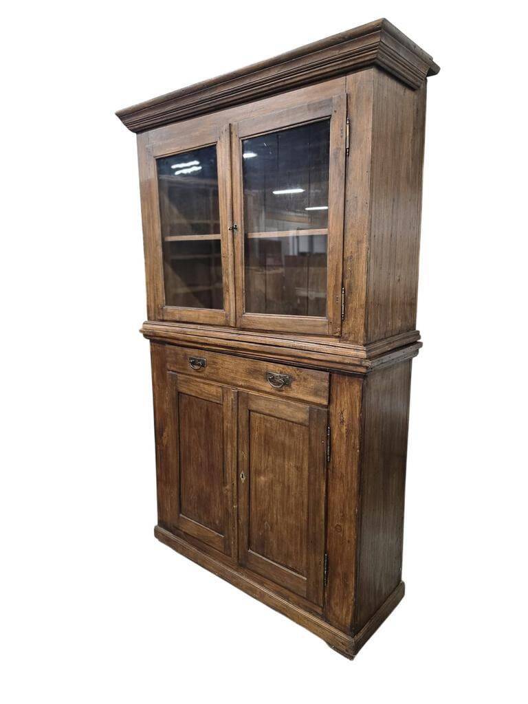 Vintage wooden display cabinet / sideboard / wardrobe