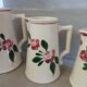 3 antique Sarreguemines pitchers