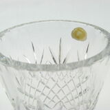 Bohemian crystal vase, Czechoslovakia