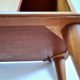 Vintage 1950s hi-fi cabinet – Scandinavian style – blond wood with brass legs