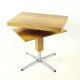 Functionalist Steel And Ash Wood Swivel Coffee Table, 1960s