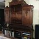 Upper part of an antique 19th-century dresser, Louis XV style.