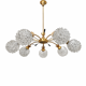 Vintage chandelier with 7 lights from the 60s/70s.