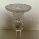 Pair of antique Val Saint Lambert griffin candlesticks