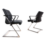 Set of 2 Drabert Z conference/dining room chairs by Prof. Hans Ullrich Bitsch