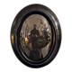 Napoleon III oval frame with curved window