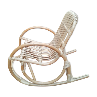 Rocking-chair enfant rotin