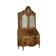 Baroque trumeau with a walnut burl veneer mirror, Italy, 18th century.
