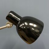 Black Zirax desk lamp with enamel shade from the 1930s