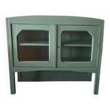 Top of glass buffet china cabinet