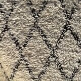 Long Berber hallway carpet Beni Ourain in wool 110x310 cm