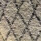 Long tapis berbere couloir beni ourain en laine 110x310 cm