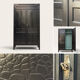 Renovated black Art Deco Parisian wardrobe