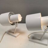 A set of wall lamps by Jo Hammerborg for Fog & Mørup Denmark. Model alfa, from 1969.