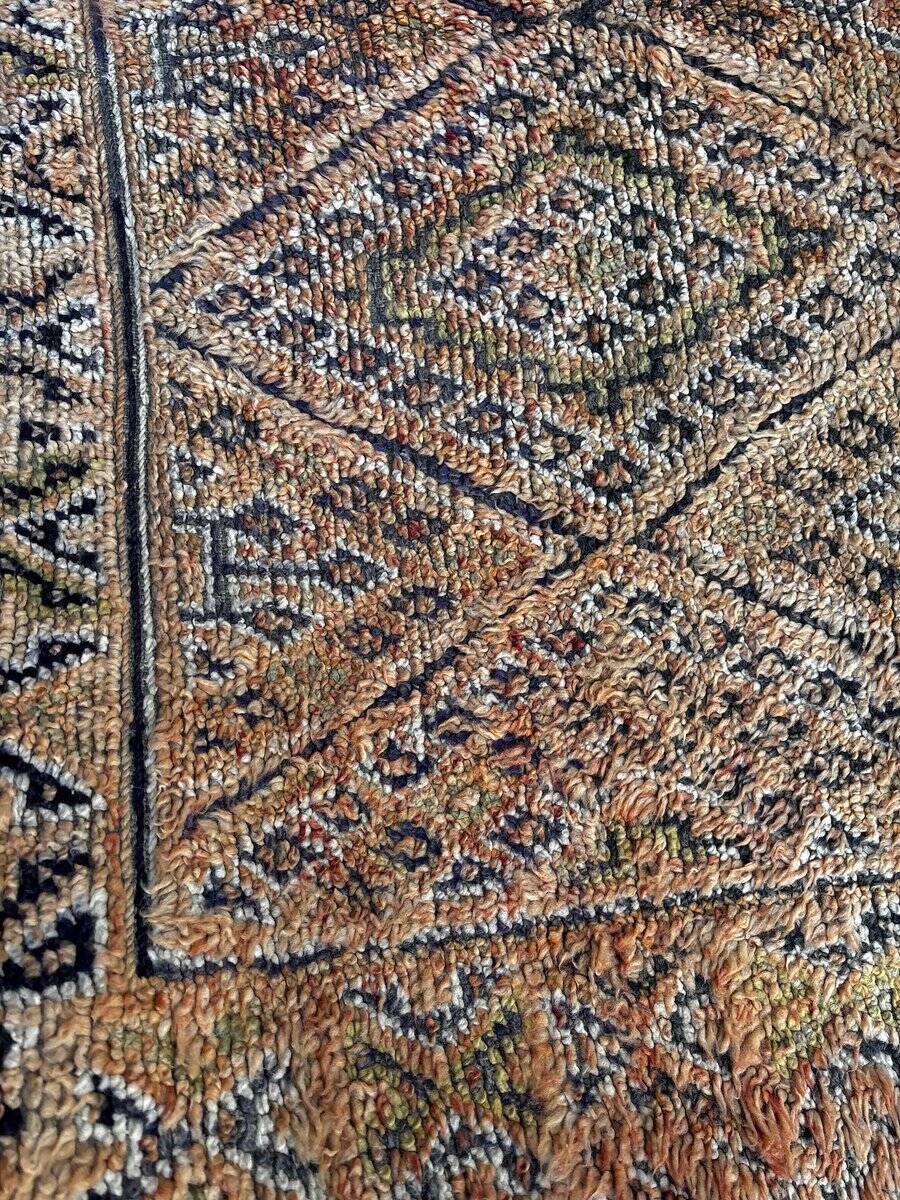 Vintage Moroccan Berber carpet in perfect condition made of wool.