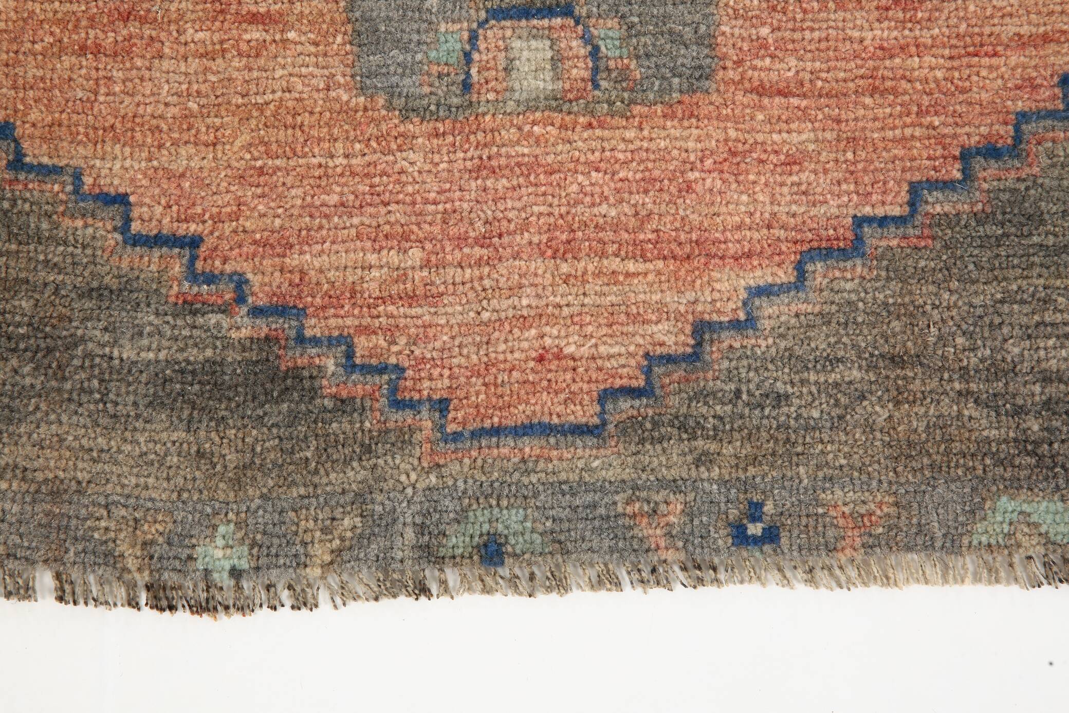 Red & Brown Vintage Persian Runner Rug, 81x317Cm