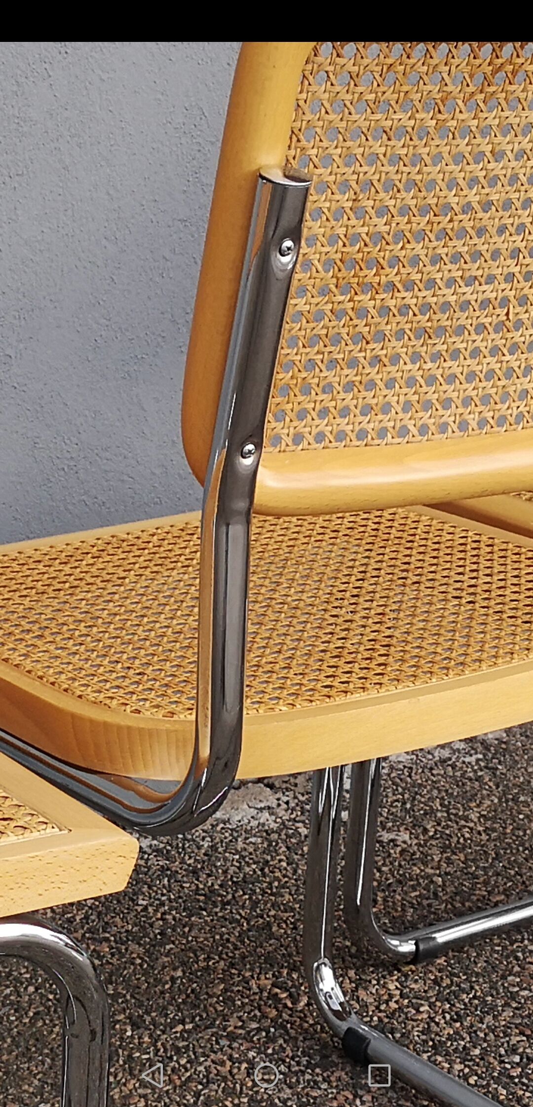 Série de 4 chaises Cesca B32 par Marcel Breuer