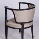 Art Nouveau Livingroom Set in Stained Oak & Upholstery from Wiener Werkstätte, Austria, 1910s, Set of 5