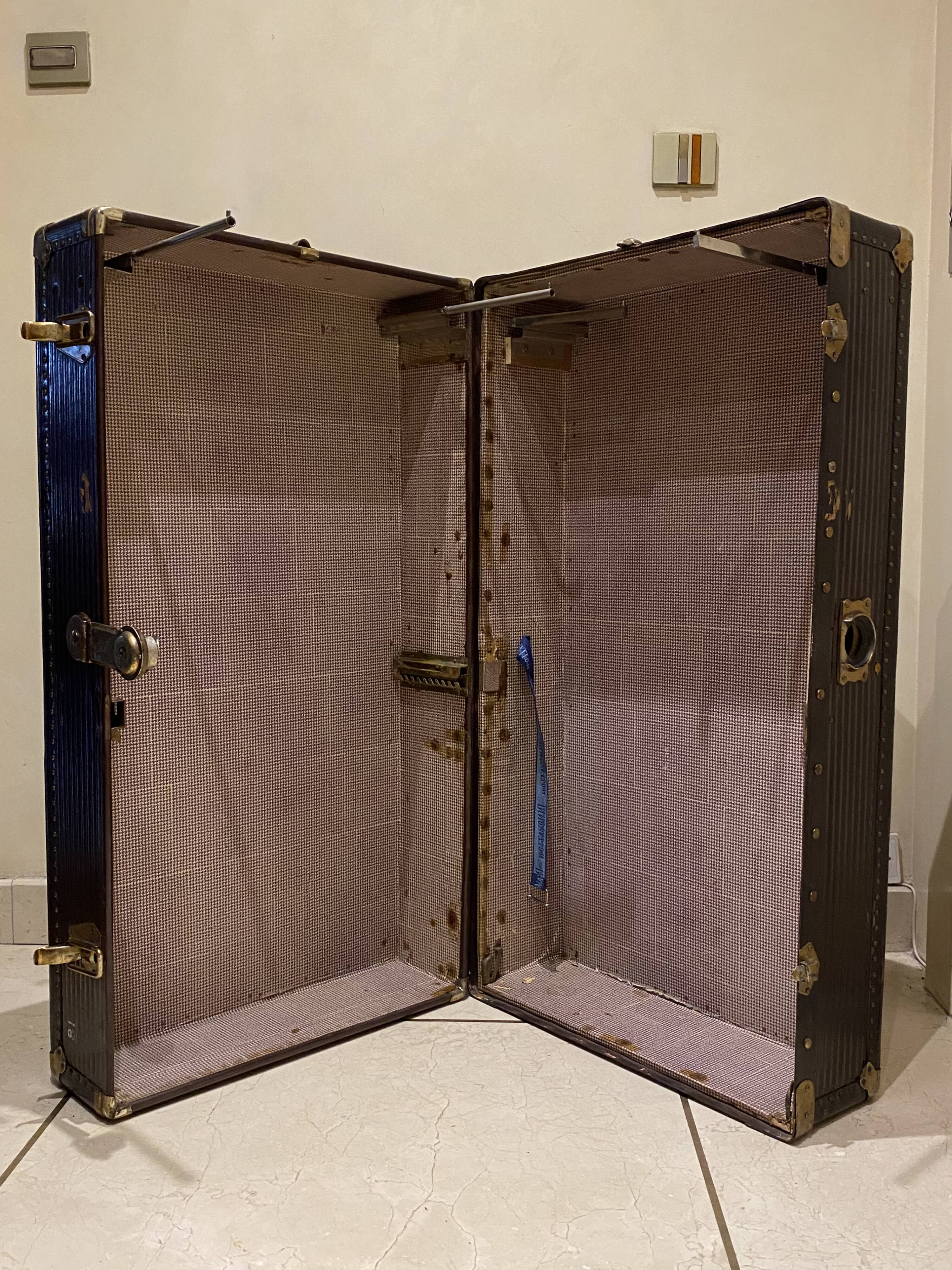 Old transatlantic travel trunk - from a French diplomat.