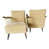 Paire de fauteuils vintage